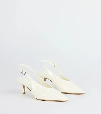 Lookin' Sleek Sling-Back Stiletto Pumps
