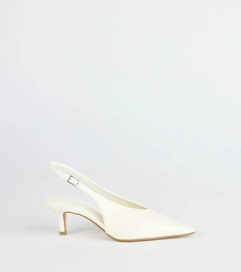 Lookin' Sleek Sling-Back Stiletto Pumps