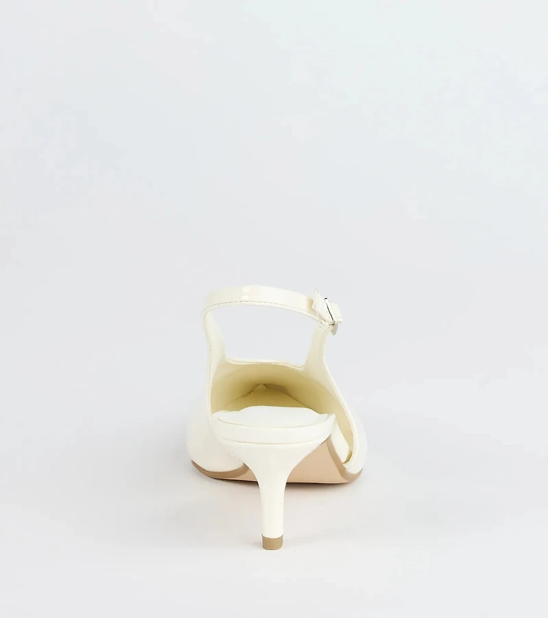 Lookin' Sleek Sling-Back Stiletto Pumps