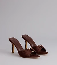 Touch Of Drama Stiletto Mules