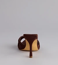 Touch Of Drama Stiletto Mules