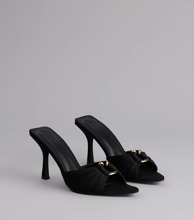 Touch Of Drama Stiletto Mules