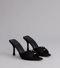 Touch Of Drama Stiletto Mules