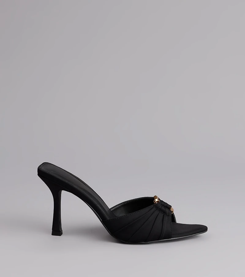 Touch Of Drama Stiletto Mules