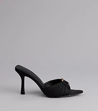 Touch Of Drama Stiletto Mules
