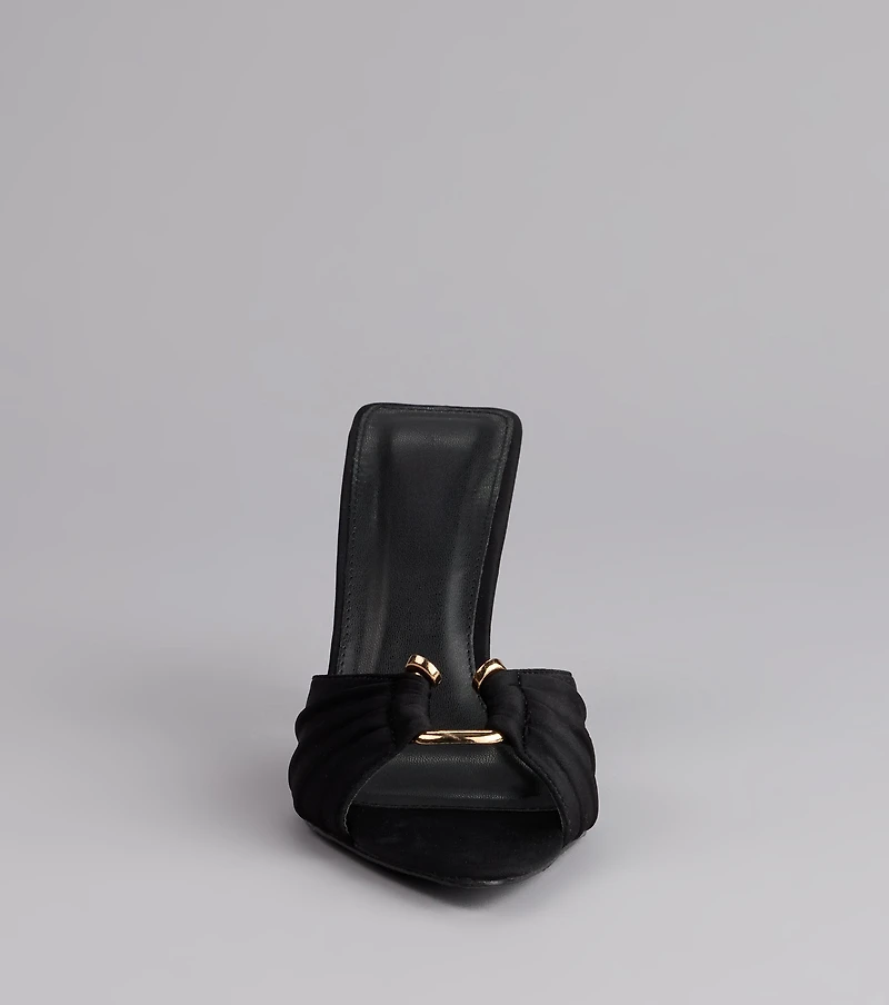 Touch Of Drama Stiletto Mules