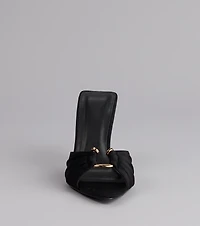 Touch Of Drama Stiletto Mules