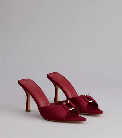 Touch Of Drama Stiletto Mules