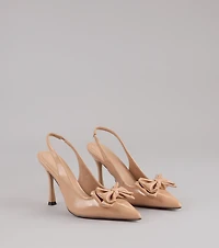 Strut Season Bow Stiletto Pumps