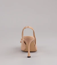 Strut Season Bow Stiletto Pumps