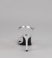 Shine Hour Rhinestone Strap Stiletto Heels