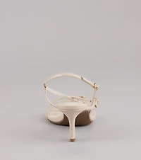RSVP Ready Slingback Kitten Heels