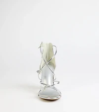 Whimsically Chic Butterfly Rhinestone Block Heels