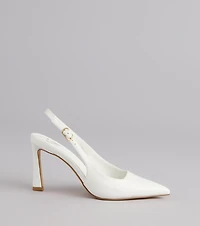 Polished And Powerful Slingback Stiletto Heels