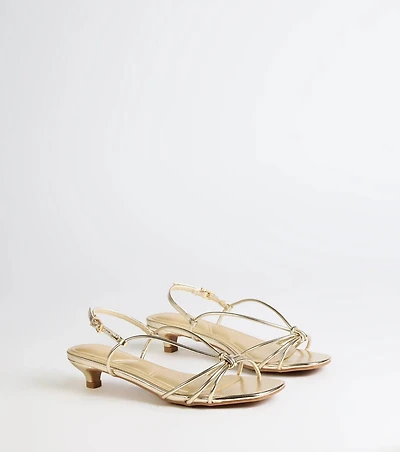 Tied Together Strappy Kitten Heels