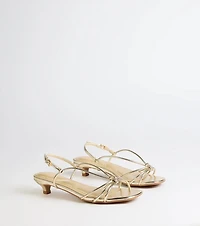 Tied Together Strappy Kitten Heels