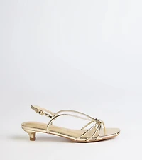 Tied Together Strappy Kitten Heels