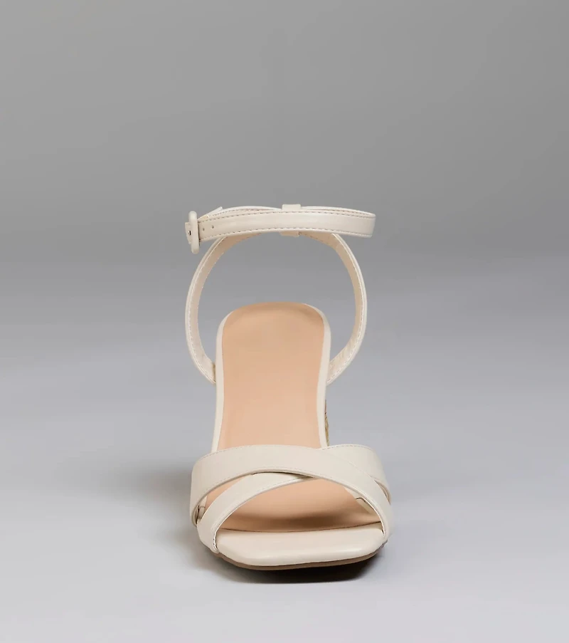 Sweeten Up Straw Block Heels