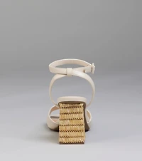 Sweeten Up Straw Block Heels