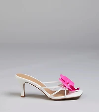 Beauty The Tropics Flower Strappy Mules