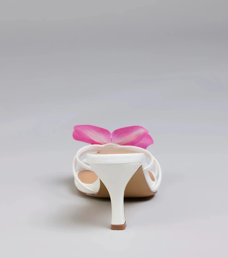Beauty The Tropics Flower Strappy Mules