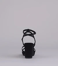 RSVP Yes Strappy Platform Block Heels