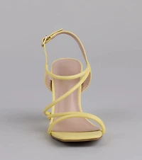 Flirt Mode Activated Strappy Block Heels