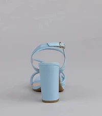 Flirt Mode Activated Strappy Block Heels