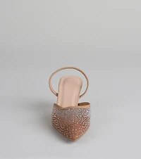 She Came to Sparkle Slingback Heels