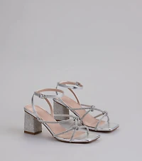 Bring The Glam Rhinestone Block Heels