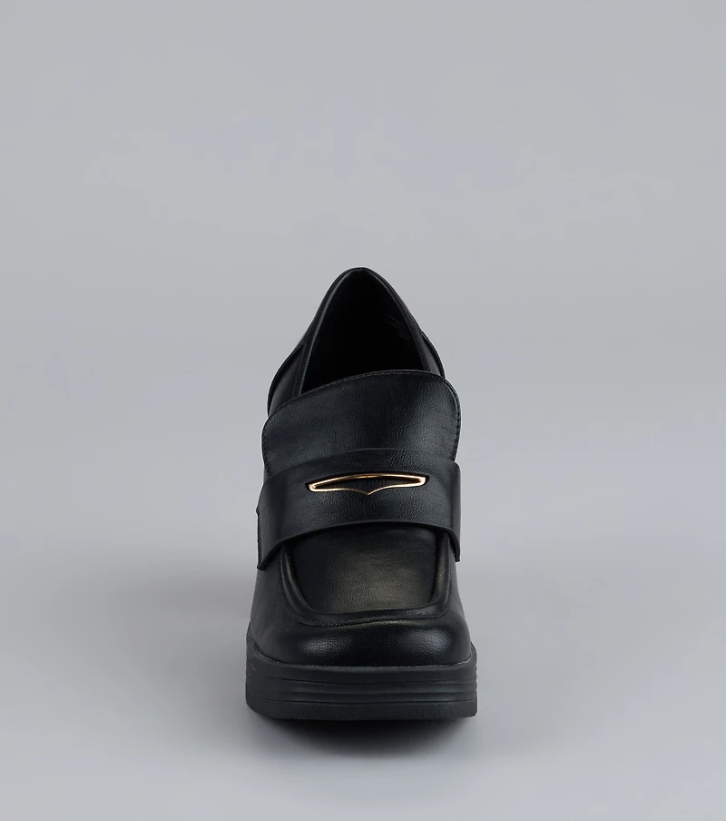 Elevated Chic Platform Loafers