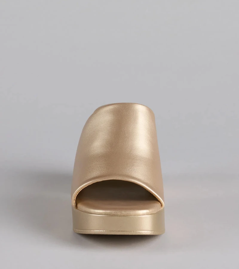90s Icon Platform Block Heel Mules