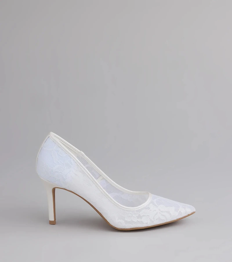 Romance Always Lace Stiletto Pumps