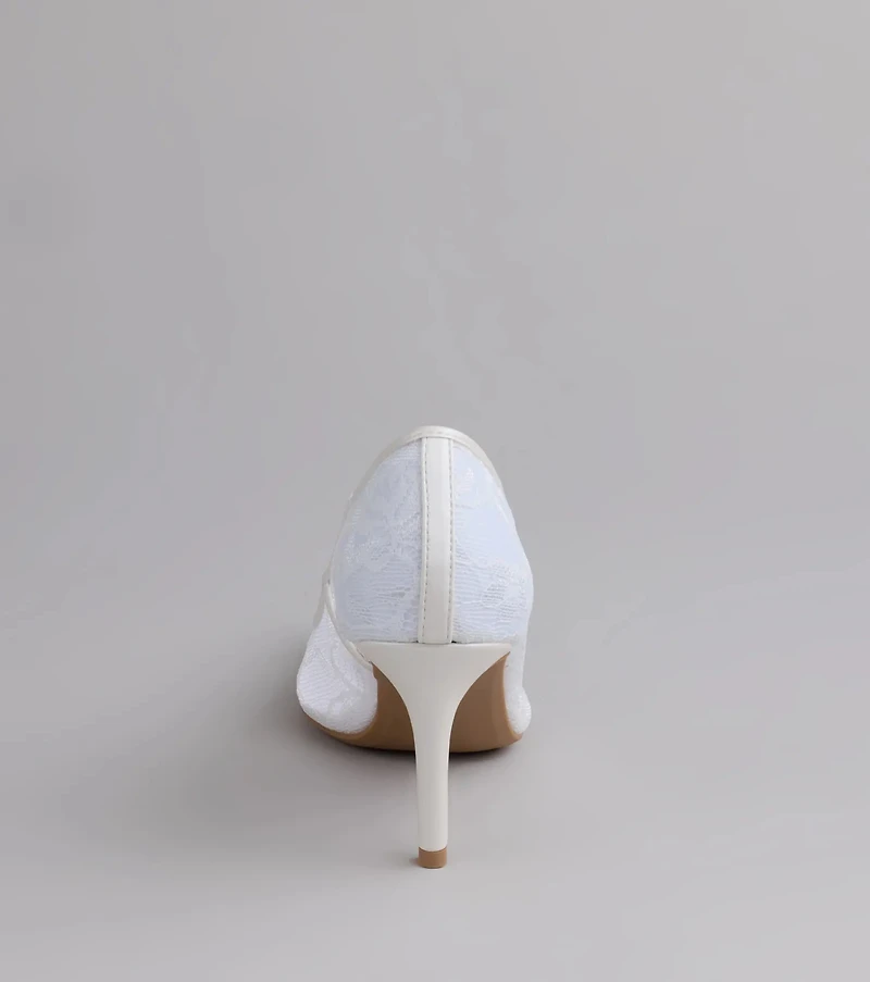 Romance Always Lace Stiletto Pumps