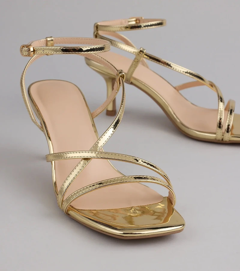 Simply Stunning Strappy Kitten Heels