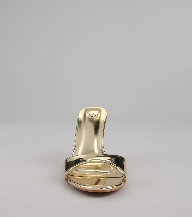 Just Like Magic Metallic Stiletto Heels