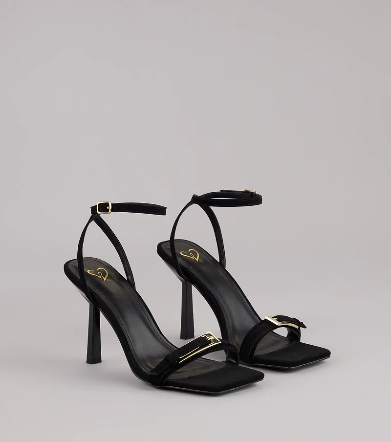 Strap Luxe Stiletto Heels