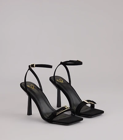 Strap Luxe Stiletto Heels