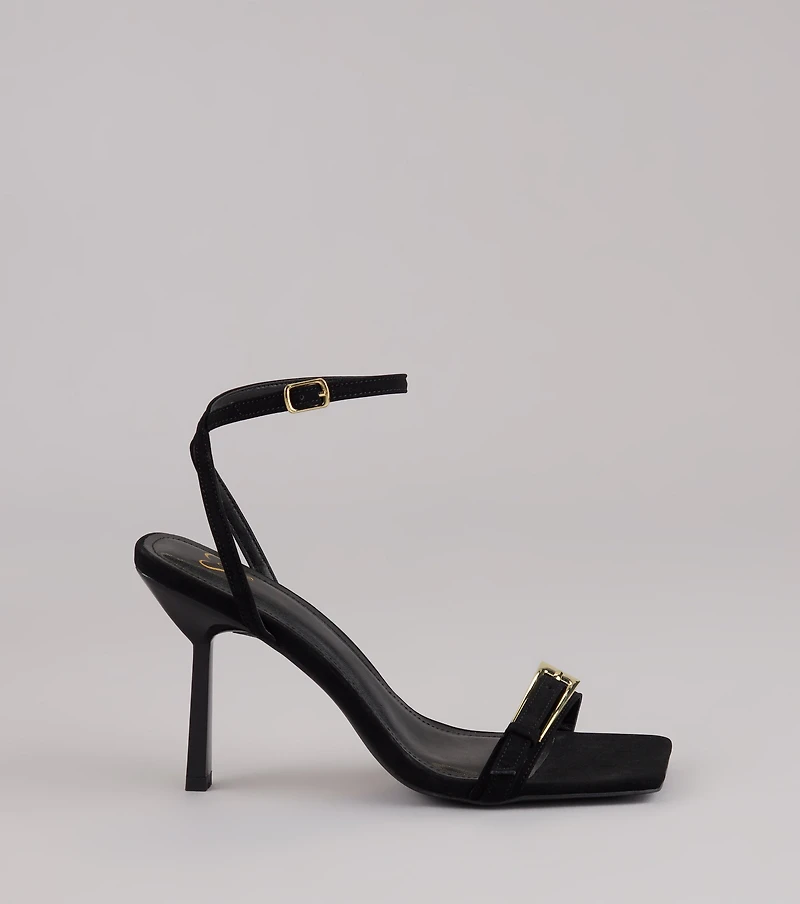 Strap Luxe Stiletto Heels