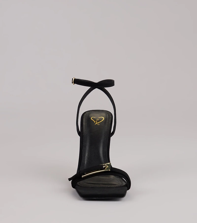 Strap Luxe Stiletto Heels