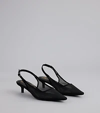 Double Take Mesh Sling-Back Pumps