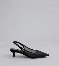 Double Take Mesh Sling-Back Pumps