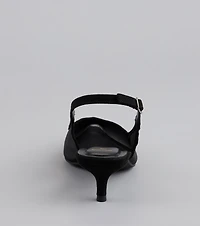 Double Take Mesh Sling-Back Pumps