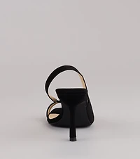Strut Ready Sling Back Stiletto Pumps