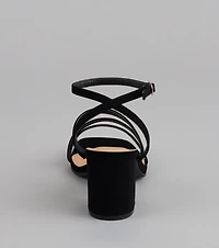 Steppin’ Out Strappy Wide Fit Block Heels