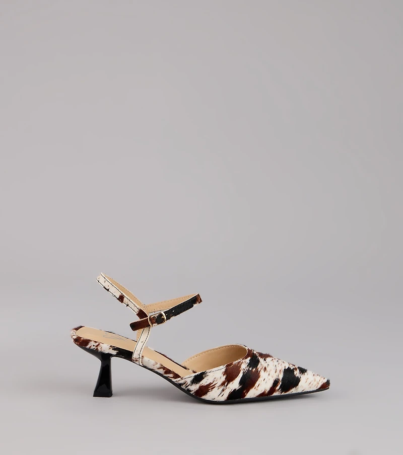Strut Bold Pointed Slingback Pumps