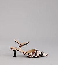 Strut Bold Pointed Slingback Pumps