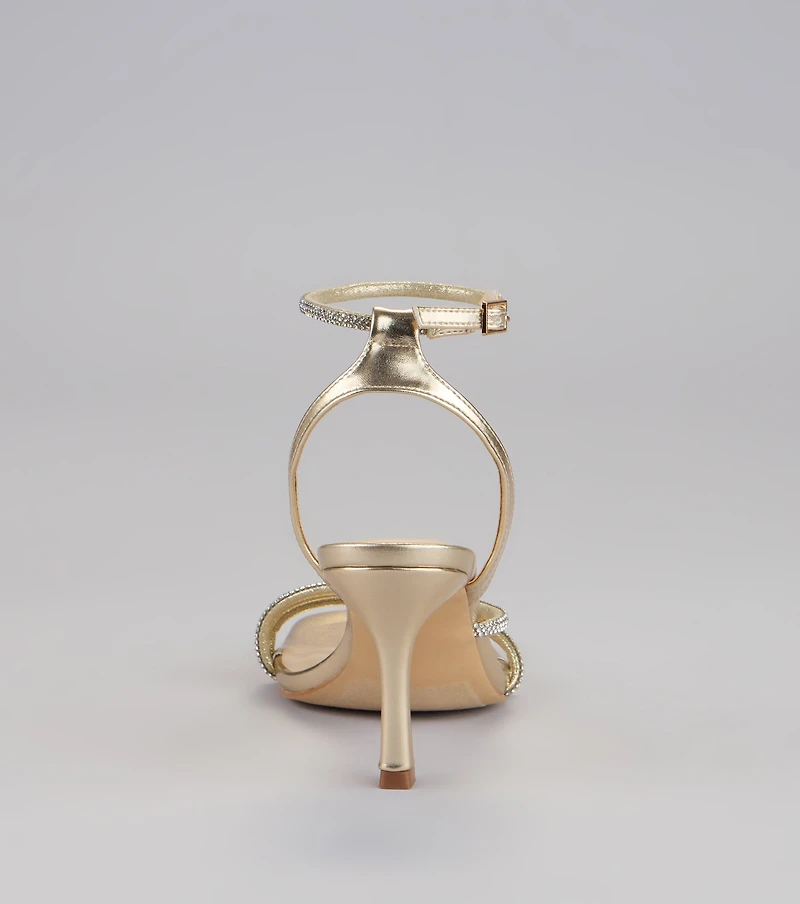 So Icy Rhinestone Kitten Stiletto Heels