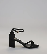Chic Step Strappy Block Heels
