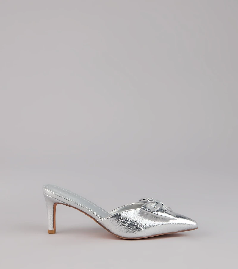 Party Edit Bow Mules